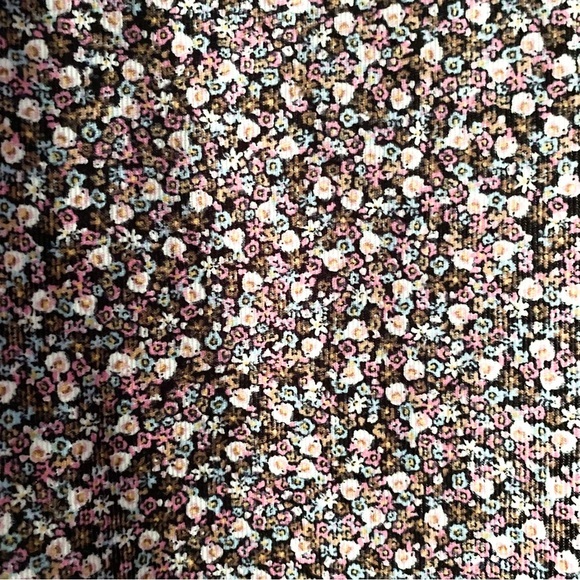 H&M, floral cotton mini corduroy jumper shift‎ dress sz medium - Picture 4 of 8